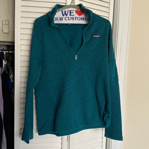 Patagonia Women’s 1/4 zip Better Sweater, blue, Size Large - Picture 4 of 5